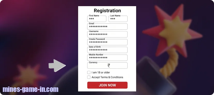 Check your Mines account settings to make sure ₹ appears as the primary currency